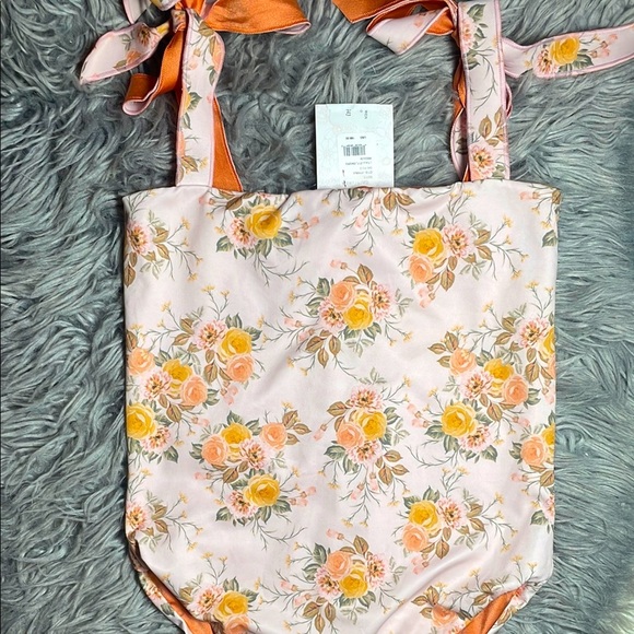 Floral One Piece Swimsuit - Picture 3 of 7